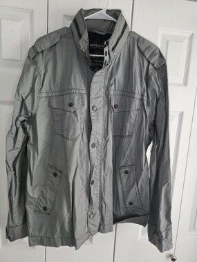 Jeremiah Men’s XL Gray Lightweight Utility Jacket